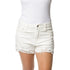 Pantaloncini jeans bianchi da donna con borchie sui lati Swish Jeans, Black Friday | Sconti fino al 50%, SKU c813500033, Immagine 0